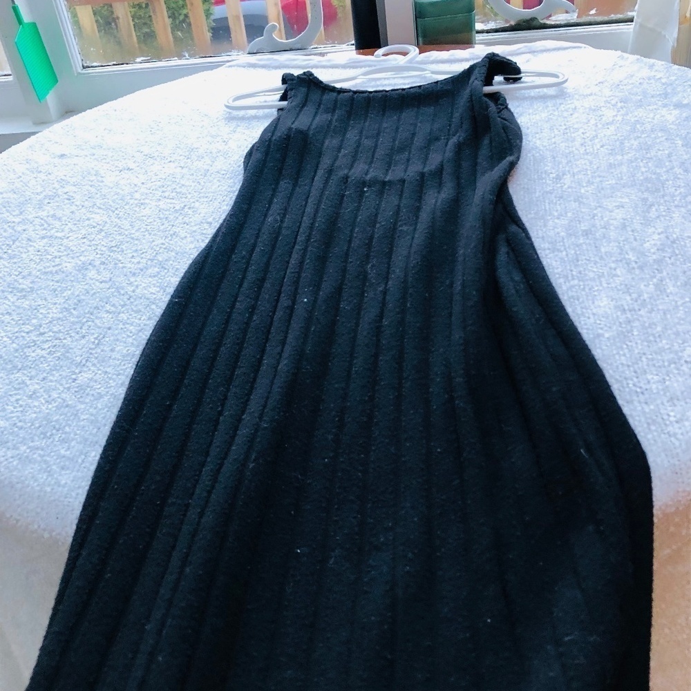 Shein maxi dress , Terry like fabric, black size 4, great for beach coverup